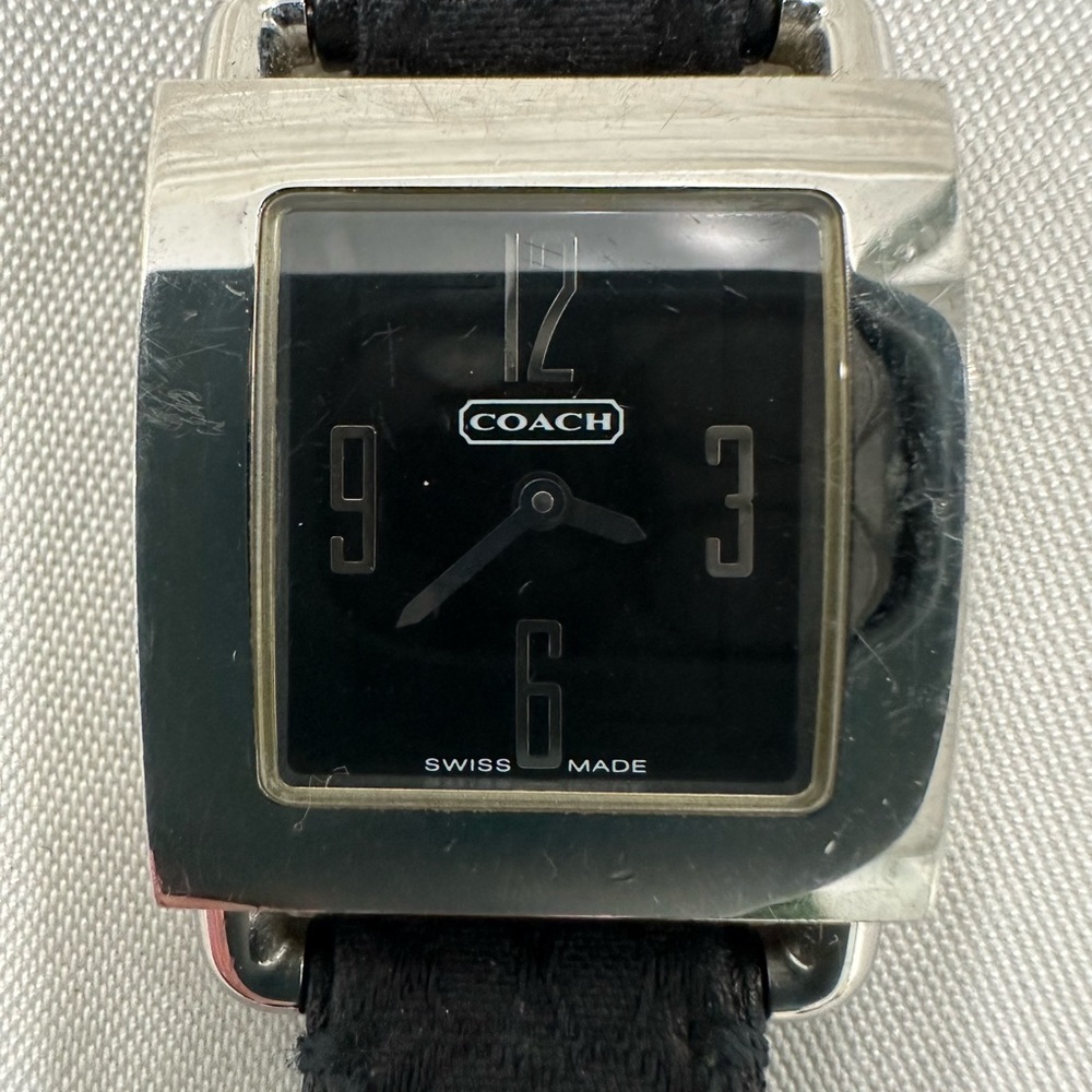 Coach Women’s 0221 Rectangular Stainless Steel Bl… - image 1